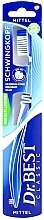 Fragrances, Perfumes, Cosmetics Toothbrush, medium, blue - Dr. Best Swing Head Toothbrush