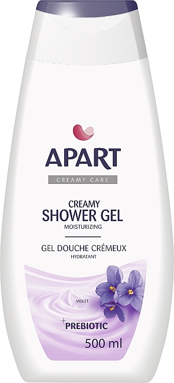 Violet Shower Cream Gel - Apart Prebiotic Creamy Violet Shower Gel — photo N1