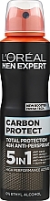 Deodorant Antiperspirant "Carbon Protection" - L'Oreal Paris Men Expert — photo N1