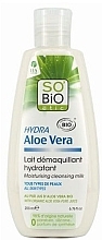 Face Cleansing Milk - So'Bio Etic Hydra Aloe Vera Moisturising Cleansing Milk — photo N1