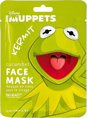 Moisturizing Sheet Mask - Mad Beauty Disney Muppets Face Mask Kermit — photo N1