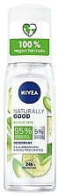 Aloe Deodorant - Nivea Naturally Good Deodorant Spray Bio Aloe Vera — photo N1