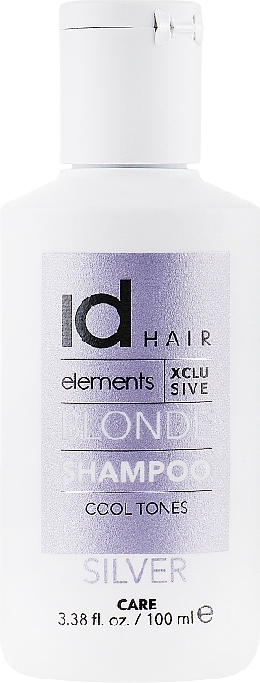 Shampoo for Bleached & Blonde Hair - idHair Elements XCLS Blonde Silver Shampoo — photo N3