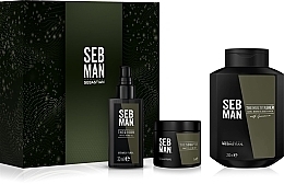 Fragrances, Perfumes, Cosmetics Set - Sebastian Professional Seb Man (oil/30ml + sh/250ml + clay/75ml)