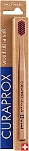 Fragrances, Perfumes, Cosmetics Ultra-Soft Wooden Toothbrush, Red Bristles - Curaprox Ultra Soft Toothbrush CS Wood