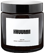 Fragrances, Perfumes, Cosmetics Natural Soy Candle with Raspberry, Musk & Lemon Zest Scent - Hhuumm