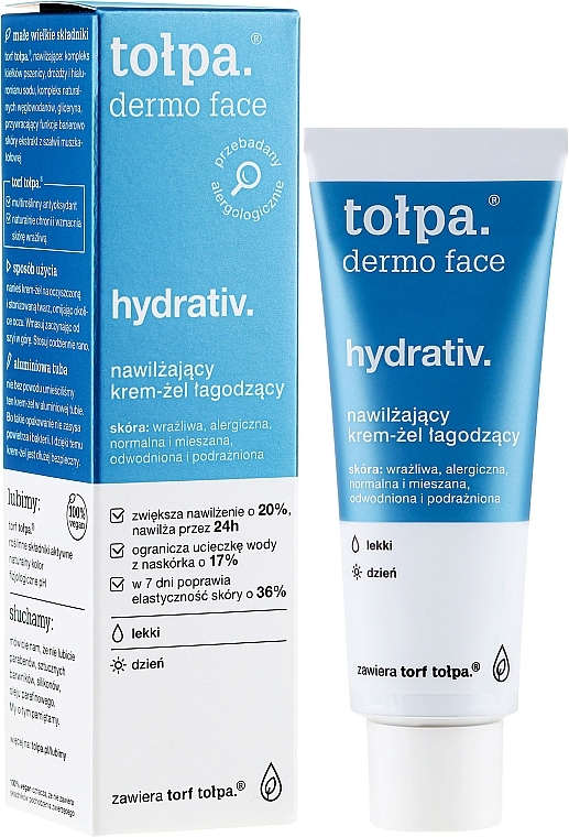 Light Moisturizing Face Cream - Tolpa Dermo Face Hydrativ Light Moisturizer Relaxing Cream — photo N4