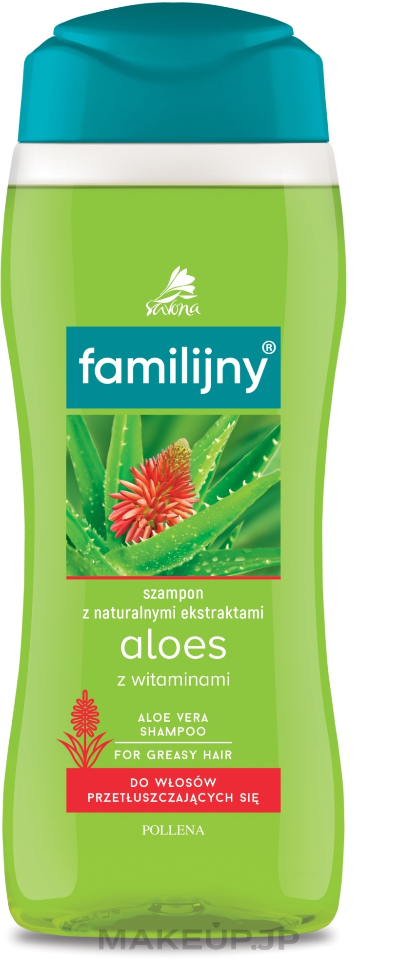 Oily Hair Shampoo - Pollena Savona Familijny Aloe & Vitamins Shampoo — photo 300 ml