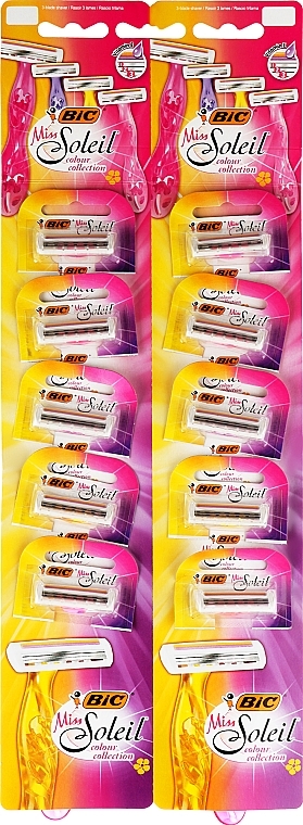 Women Razor "Miss Soleil Kolor", 10 pcs - Bic  — photo N1