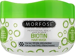Fragrances, Perfumes, Cosmetics Strengthening Hair Mask - Morfose Biotin Mask