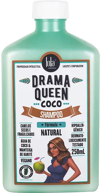 Dry and Brittle Hair Nourishing Shampoo - Lola Cosmetics Drama Queen Coco Shampoo — photo N1