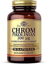 Chromium Picolinate Food Supplement 200 MG - Solgar Chromium Picolinate Capsules — photo N1