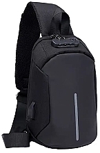 Fragrances, Perfumes, Cosmetics Backpack with USB Connector YMM BP-004, size 20x31x13cm, black - Cosmo Shop