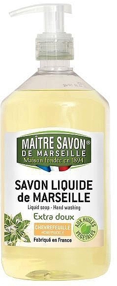 Honeysuckle Liquid Marseille Soap - Maitre Savon De Marseille Savon Liquide De Marseille Chevrefeuille Liquid Soap — photo N1