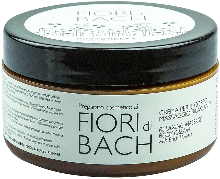 Massage Body Cream - Phytorelax Laboratories Bach Flowers Relaxing Massage Body Cream — photo N1