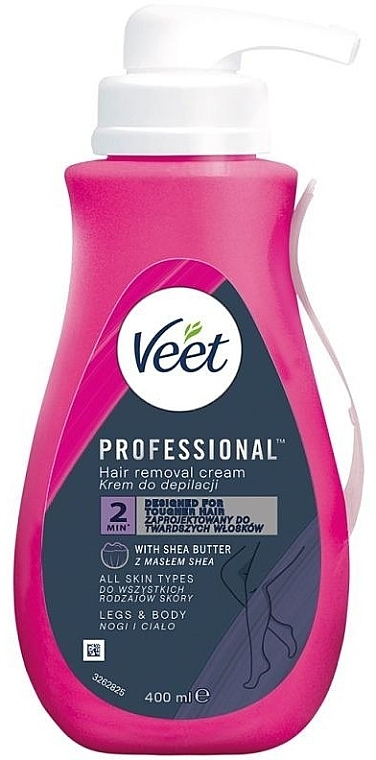 Shea Butter Depilation Cream for all Skin Types - Veet Professional Hair Removal Cream — photo N10