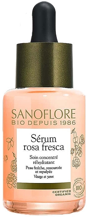 Rehydrating Serum Concentrate - Sanoflore Rosa Fresca Serum Rehydrating Concentrate — photo N1