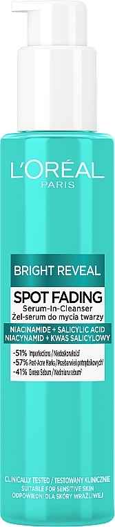 Face Cleansing Foaming Gel - L'Oreal Paris Bright Reveal Spot Fading — photo N1