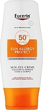 Fragrances, Perfumes, Cosmetics UV Body Sunscreen Cream Gel SPF 50 for Allergy Prone Skin - Eucerin Sun Allergy Protection Sun Creme-Gel SPF 50