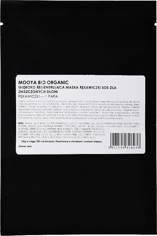 Hand Glove Mask - Beauty Face Mooya Bio Organic Treatment Mask — photo N3