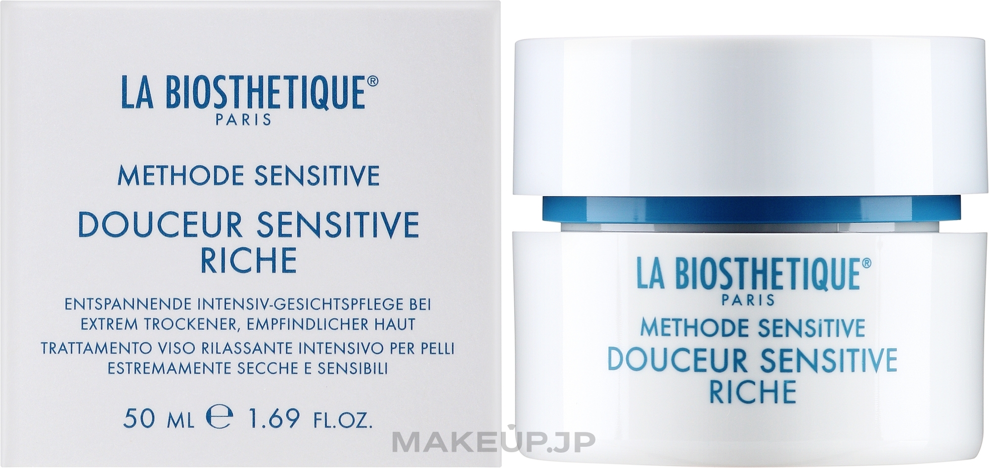 Regenerating Cream for Dry & Very Dry Sensitive Skin - La Biosthetique Douceur Sensitive Riche Cream — photo 50 ml