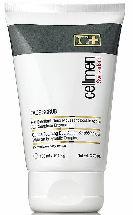 Foaming Dual Action Scrubbing Gel - Cellmen Face Scrub — photo N1