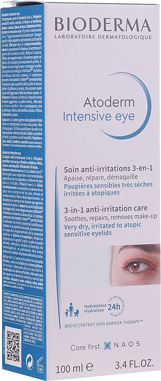 3-in-1 Eye Care - Bioderma Atoderm Intensive Eye — photo N3