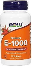 Vitamin E-1000, softgels - Now Foods Natural E-1000 With Mixed Tocopherols Softgels — photo N3