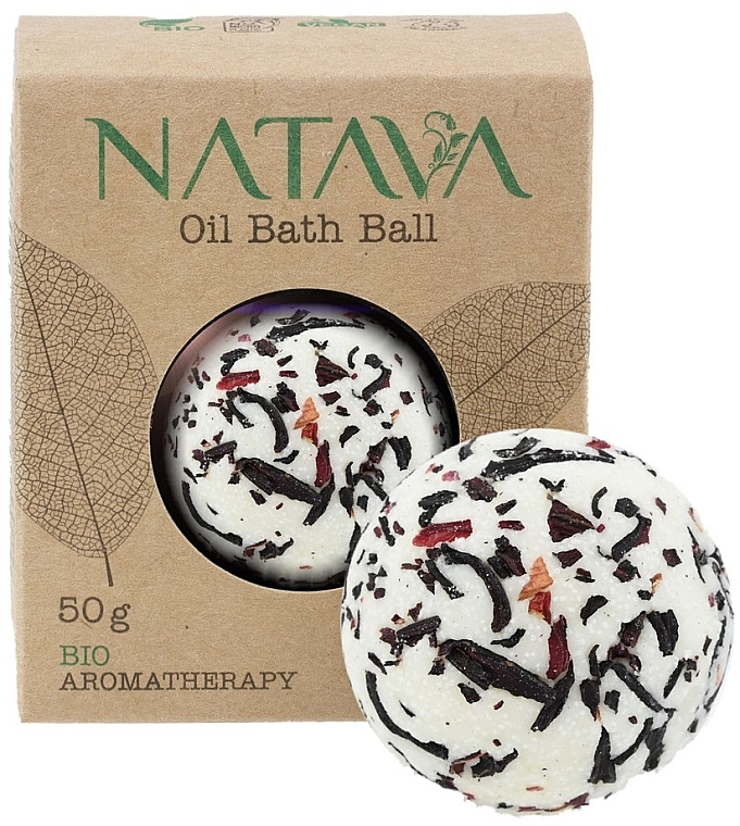 Hibiscus Bath Oil Ball - Natava Oil Bath Ball Hibiscus — photo N1