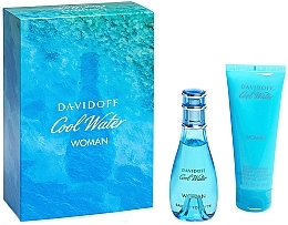 Fragrances, Perfumes, Cosmetics Davidoff Cool Water Woman - Set (edt/30ml + b/lot/75ml)