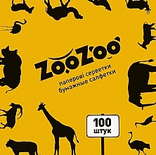 Dry Paper Towels ZooZoo, 100 pcs, yellow - Snow Panda — photo N1
