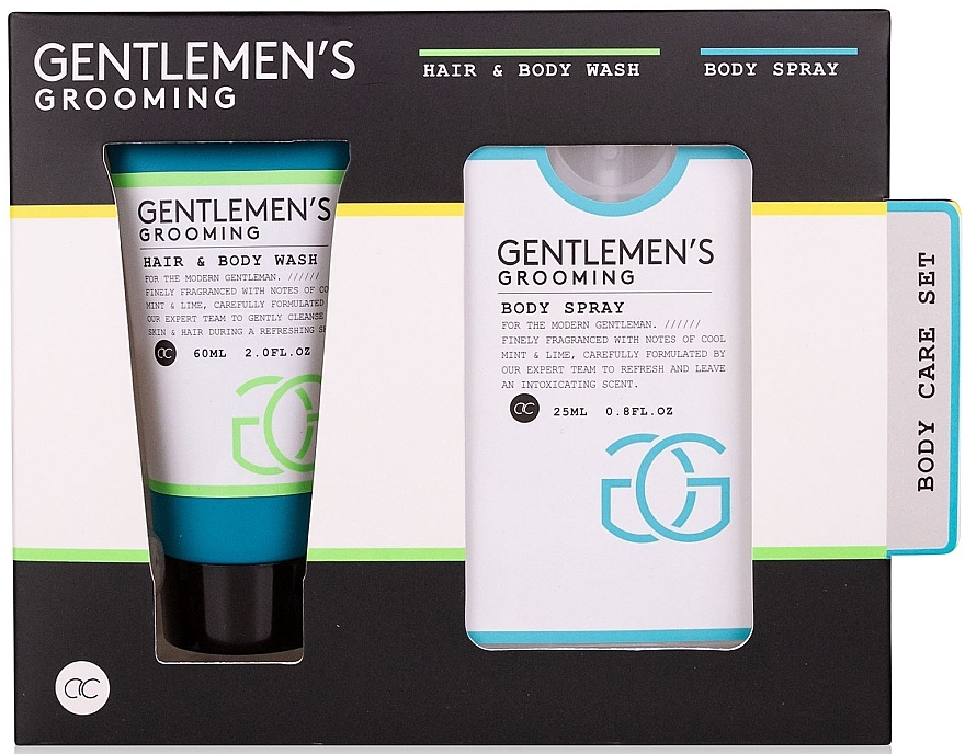 Set - Accentra Gentlemen's Grooming Bath Set (sh/gel/60ml + b/spray/25ml) — photo N1