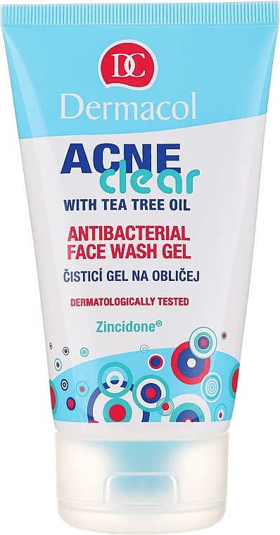 Antibacterial Facial Washing Gel - Dermacol Acne Clear Antibacterial Face Wash Gel — photo N1