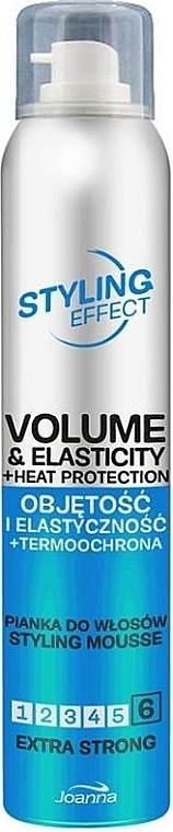 Extra Strong Hold Volume & Elasticity Hair Mousse - Joanna Styling Effect Styling Mousse Extra Strong — photo N1