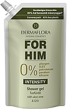 Fragrances, Perfumes, Cosmetics Shower Gel & Shampoo - Dermaflora For Him Intensity Shower Gel & Shampoo (doypack)