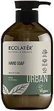 Fragrances, Perfumes, Cosmetics Liquid Hand Soap "Basil & Jojoba" - Ecolatier Urban Liquid Soap