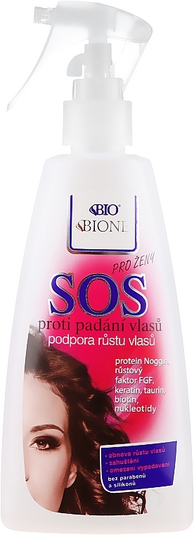 Bione Cosmetics - SOS Anti-Loss Hair Repair Spray — photo N1