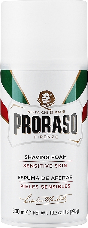 Shaving Foam for Sensitive Skin - Proraso White Shaving Foam — photo N3