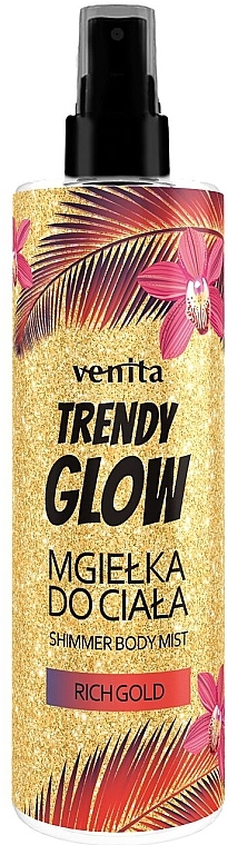 Rich Gold Body Mist - Venita Trendy Glow Shimmer Body Mist — photo N1