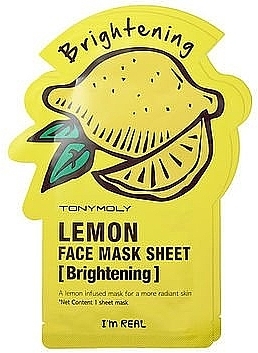 Facial Sheet Mask - Tony Moly I'm Real Lemon Mask Sheet — photo N1