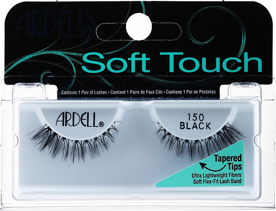 False Lashes - Ardell Soft Touch Eye Lashes Black 150 — photo N1