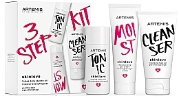 Fragrances, Perfumes, Cosmetics Set - Artemis of Switzerland Skinlove 3 Step Daily Routine Kit (face/gel/30ml + face/tonic/30ml + gel/cr/20ml)