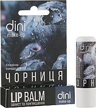 Hygienic Lipstick "Blueberry" - Dini Lip Balm — photo N2