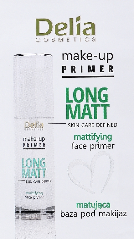 GIFT! Primer - Delia Cosmetics Long Matt Make Up Primer (sample) — photo N1