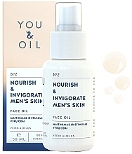 Fragrances, Perfumes, Cosmetics Face Oil "Nourish & Invigorate" - You & Oil Nourish & Invigorate Men’s Skin Face Oil