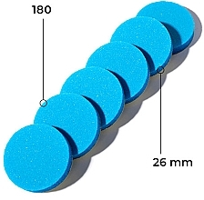 Replaceable Pedicure File Set 26mm, 180 grit, blue - Kodi Professional — photo N2