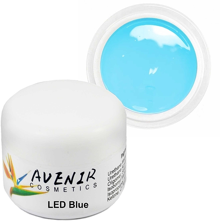 Nail Extension Gel - Avenir Cosmetics LED Blue — photo N1