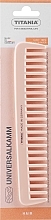 Plastic Comb 18.5 cm, peach - Titania — photo N1