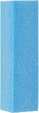 4-Sided Foam Nail Buffer, 95x26x25 mm, blue - Baihe Hair — photo N1