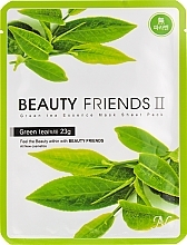 Fragrances, Perfumes, Cosmetics Green Tea Face Mask - Beauty Friends II Green Tea Essence Mask